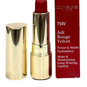 Clarins Joli Rouge Velvet Matte & Moisturizing Long Wearing Lipstick No.754V Dee